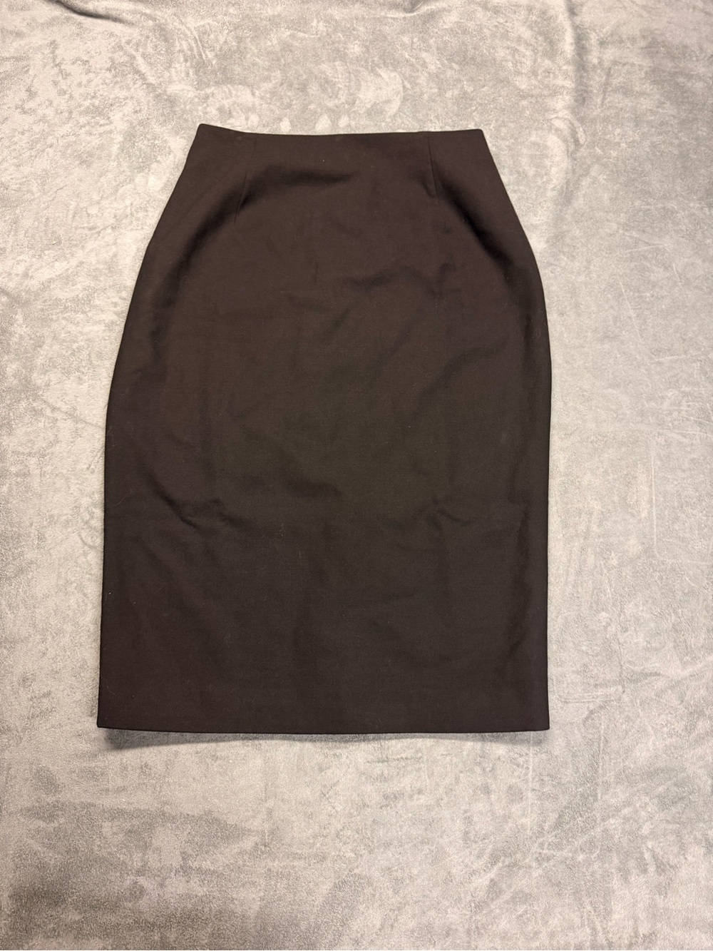 Lauren Ralph Lauren Black Wool Tailored Pencil Skirt